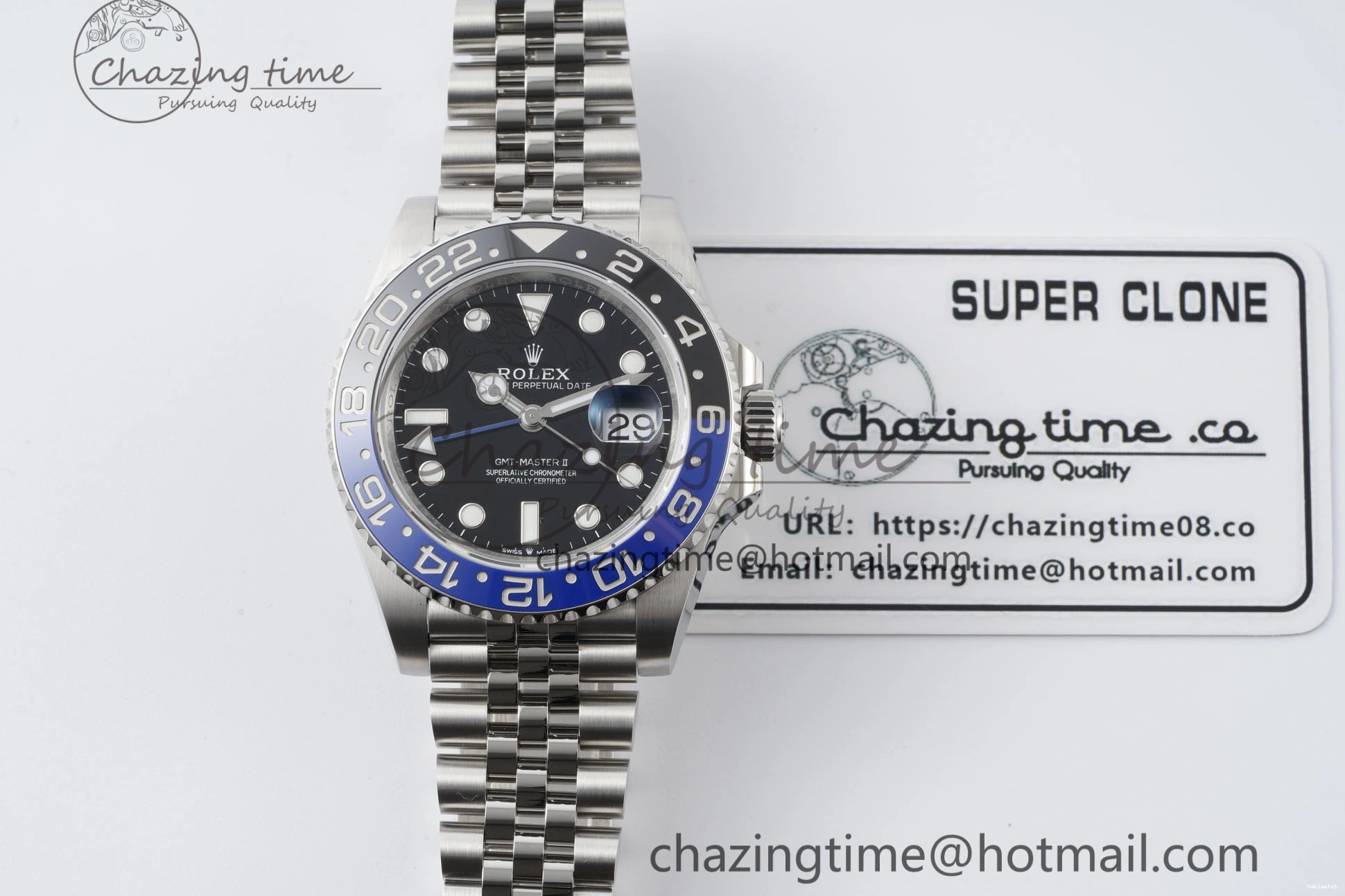 BLNR Jubilee Best Edition 126710 K3285 Factory SS CHS KING GMT II 904L Master Bracelet on 1:1 0105